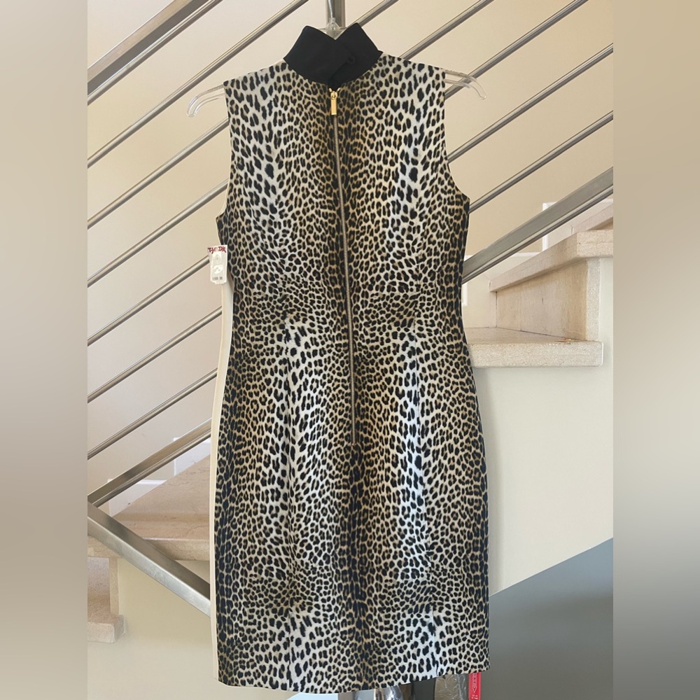 Vintage EMANUEL UNGARO Cream Leopard print DRESS